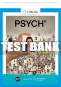 Test Bank For PSYCH - 6th - 2020 All Chapters - 9780357041215