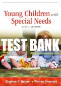 Test Bank For Young Children with Special Needs 6th Edition All Chapters - 9780132659833