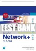 Test Bank For CompTIA Network+ N10-008 Cert Guide 1st Edition All Chapters - 9780137831661