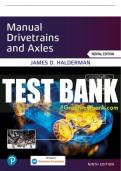 Test Bank For Manual Drivetrains and Axles 9th Edition All Chapters - 9780137839933