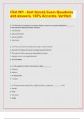 CEA 201 - Unit 3(muti) Exam Questions and answers, 100% Accurate. Verified.