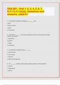 CEA 201 - Unit 1, 2, 3, 4, 5, 6, 7, 8,11,12,13 (muti), Questions and answers, rated A+