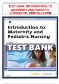 MATERNITY ANDPEDIATRIC  NURSING 8TH EDITION LEIFER 