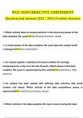 WGU D204 OBJECTIVE ASSESSMENT questions and answers} latest 2023 - 2024 100% correct answers