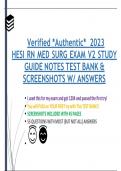 updated 2023 HESI MED SURG V2 TEST BANK STUDY GUIDE NOTES RN