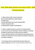 WGU D204 Study  questions and answers} latest 2023 - 2024 100% correct answers