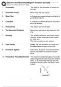 Edexcel A-level Economics Paper 1 Answered Correctly