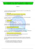 ATI COMPREHENSIVE PREDICTOR PROCTORED EXAM (10 NEW VERSIONS, 2023) 100% VERIFIED & CORRECT Q & A