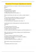 Prometric CNA Exam 1 Questions & Answers