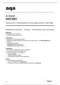 Aqa A level History 7042/1F Question Paper May2023