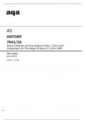 Aqa AS History 7041/2A Mark Scheme June23.