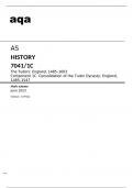 Aqa AS History 7041/1C Question Paper and Mark Scheme June2023.