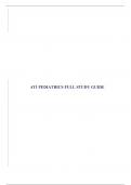 ATI PEDIATRICS FULL STUDY GUIDE