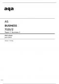 Aqa AS Business 7131/2 Mark Scheme June2023.