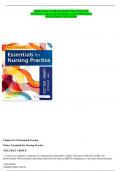 ESSENTIALS FOR NURSING PRACTICE BY POTTER LATEST QUESTIONS AND ANSWERS 9 TH EDITION TEST BANk