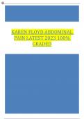 KAREN FLOYD abdominal pain LATEST 2023 100% GRADED