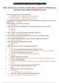 BIOS 256 EXAM 2 STUDY GUIDE REAL EXAM SUMMER FALL SESSION 2023-2024 |VERIFIED EXAM