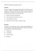 NURS 6521 Midterm Exam Questions 2021