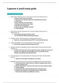 Capstone A and B study guide