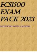 ECS1500 EXAM PACK 2023