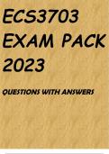 ECS3703 EXAM PACK 2023