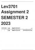 LEV3701 ASSIGNMENT 2 SEMESTER 2 2023 