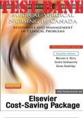 TEST BANK for Medical-Surgical Nursing in Canada: Assessment and Management of Clinical Problems 3rd Canadian Edition _NCLEX & CRNE_ by Lewis Sharon , Margaret, Shannon | Complete 72 Chapters 