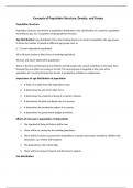 Concepts of Population Structure, Density, and Census