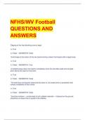 NFHS/WV Football  QUESTIONS AND  ANSWERS