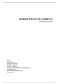 Implementatieplan jaar 4 medicatie dubbele controle