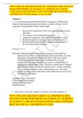 BIO 102 TEST BANK FOR MEDICAL-SURGICAL NURSING IN CLIENT CARE EXAM QUESTIONS AND ANSWERS BEST RATED A+ 