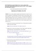 ECON 444 Homework 6 Problem Set 6 Answers (Penn State  University) Latest 2023 Question and Answers 100% Correct Highly  Recommended Graded A