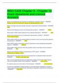 Bundle For WGU C425 Exam Questions with All Correct Answers