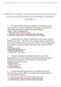 NUR 2571 / NUR2571 Professional Nursing II / PN 2 LATEST  Final Exam QUESTIONS AND ANSWERS | ALREADY