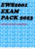 EWS2601 EXAM PACK 2023