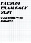 FAC2601 EXAM PACK 2023