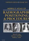 RADIOGRAPHIC POSITIONING & PROCEDURES 13th Edition Vol 2 MERRILL’S ATLAS