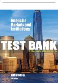 Test Bank For Financial Markets and Institutions - 12th - 2018 All Chapters - 9781337099745