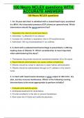 NSG 403 Adult health 2 WITH 100 Neuro NCLEX questions WITH ACCURATE ANSWERS  NSG 403 Adult health 2 WITH 100 Neuro NCLEX questions WITH ACCURATE ANSWERS  NSG 403 Adult health 2 WITH 100 Neuro NCLEX questions WITH ACCURATE ANSWERS  NSG 403 Adult health 2 W