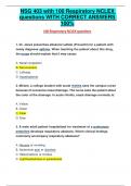 NSG 403 with 100 Respiratory NCLEX questions WITH CORRECT ANSWERS 100% NSG 403 with 100 Respiratory NCLEX questions WITH CORRECT ANSWERS 100% NSG 403 with 100 Respiratory NCLEX questions WITH CORRECT ANSWERS 100% NSG 403 with 100 Respiratory NCLEX questio