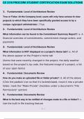 CE 3310 PROCORE STUDENT CERTIFICATION EXAM SOLUTIONS QUESTIONS AND ANSWERS A+ RATED