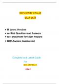 HESI EXIT EXAM / EXIT HESI EXAM / EXIT EXAM HESI:LATEST