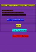 HESI RN MATERNAL NEWBORN PROCTORED EXAM (38 EXAM SETS) / RN HESI MATERNAL NEWBORN PROCTORED EXAM / RN MATERNAL NEWBORN HESI PROCTORED EXAM:LATEST