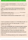 PORTAGE LEARNING BIOCHEMISTRY MODULE 2 EXAM LATEST QUESTIONS AND ANSWERS GRADED A+