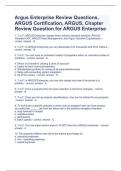 Argus Enterprise Review Questions and answers rated A+ 2023