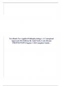 Test Bank For Applied Pathophysiology: A Conceptual Approach 4th Edition By Judi Nath; Carie Braun 9781975179199 Chapter 1-20 Complete Guide .