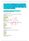 TEST BANK MICROBIOLOGY AN INTRODUCTION PLUS MASTERING MICROBIOLOGY 13TH EDITION COMPLETE TEST BANK ALL CHAPTERS COVERED