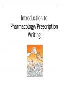 Introduction to Pharmacology/Prescription Writing 2023/2024