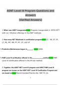 ASNT Level III Program Exam Questions and Answers 2022/2023