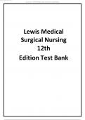 Test Bank For Lewis’s Medical Surgical Nursing 12th Edition 2024 latest update by Harding.pdf